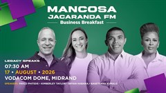 Basetsana Kumalo, Bryan Habana and more to speak at the Mancosa Jacaranda FM Business Breakfast