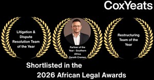 Cox Yeats shortlisted in 3 categories at prestigious awards