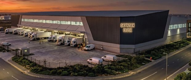 Source: Supplied. Skyhawk Close Industrial Park's warehouses and offices.