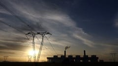 Electricity pylons are seen at the Kusile coal-fired station of South African utility Eskom, as the company's ageing coal-fired plants cause frequent power outages, in Delmas, in the Mpumalanga province, South Africa, 17 January 2023. Reuters/Siphiwe Sibeko/File Photo