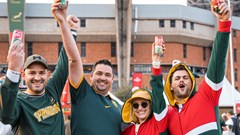 The Coca-Cola Fan Can Be a Bo campaign returns for 2026 — Fans stay with the team, walk the tunnel and experience match day alongside the Springboks (image supplied)