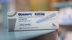 A box of Ozempic made by Novo Nordisk is seen at a pharmacy in London, Britain. Image credit: Reuters/Hollie Adams/File Photo