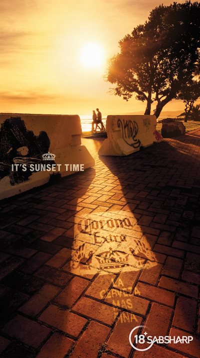 Corona. It’s sunset time