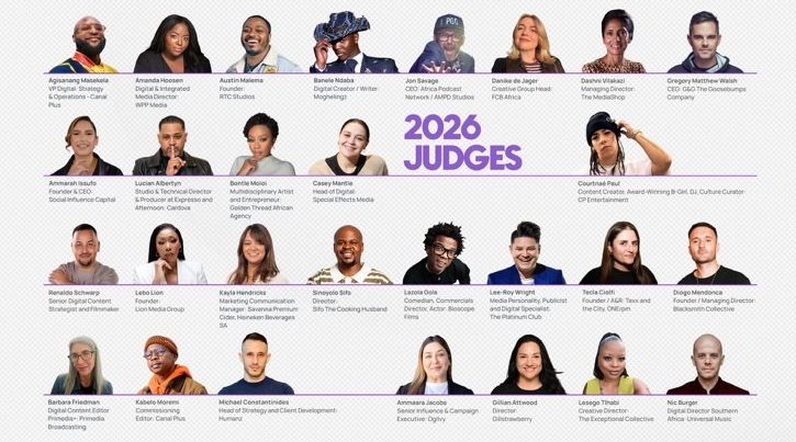 The Content Creator Awards have announced its 55 judges (Image supplied)