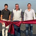 Source: Supplied. Headmaster of Seaton House, Tony Shuttleworth (second from left), together with the Collins developments team, Trenley Tilbrook, Geoff Perkins and Brad Winstanley.