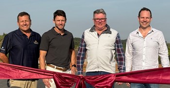 Source: Supplied. Headmaster of Seaton House, Tony Shuttleworth (second from left), together with the Collins developments team, Trenley Tilbrook, Geoff Perkins and Brad Winstanley.