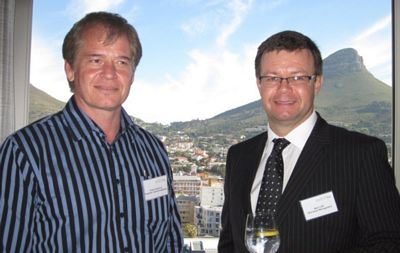 Andre Combrinck (Huysamer Capital Investments) and Mark Cliff (Alphen Asset Managers)