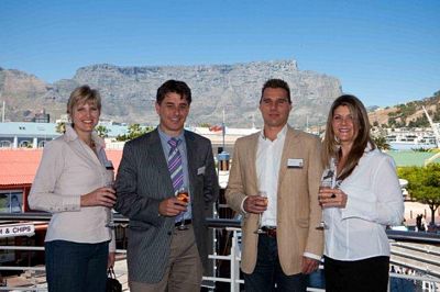 From left to right: Liza Burger, Gerrie Olivier (Pragma), Hein Wagner (Vision Trust) and Corneli Vorster (Pragma Pro-AM Service). Olivier and Wagner will be competing in the Absa Cape Epic in 2011 with the support and assistance of Pragma.