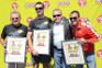 L-R Tony Breslin (AAC), Pete Cronje (OUTsurance), Kevin Lodge (Top Events) and Ryan O'Connor (94.5 kfm)
