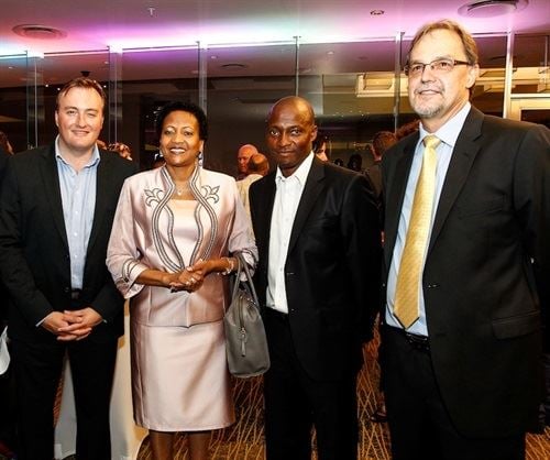 From left to right: Marcel von Aulock (CEO Tsogo Sun); MEC Pinky Phosa (DEDET); Bheki Mlambo (SEO Gambling Board); Jacques Booysen (MD Tsogo Sun)