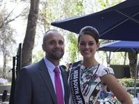 Johan Scheepers, General Manager of The Maslow Hotel & Rolene Strauss, Miss South Africa 2014