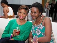 Palesa and Zanzile savour wine at the 10th TOPS at SPAR Soweto Wine and Lifestyle Festival