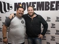 Movember Country Manager and Tristan Richmond from Bierfest at the Cape Town Movember Launch Party