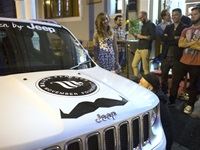 Movember Sharpie Jeep at Cape Town Launch on 29 Oct 2015