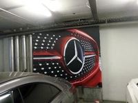 Frames and fabric prints- Mercedes dealership rebranding by Clarion