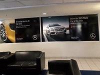 White vinyl- Mercedes dealership rebranding by Clarion