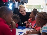 Princess Charlene hosts event to highlight water safety