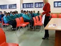 Margaret Hirsch visits the Dalpark Secondary School