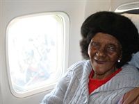 Kulula.com gives 100-year-old Emily Sakulwa her first flight