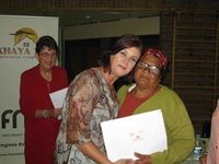 Theewaterskloof Mayor Christel Vosloo hands out title deeds in Grabouw
